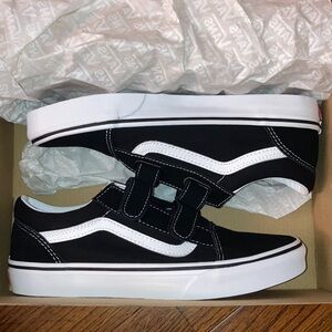 Vans Kids Black and White Sneakers